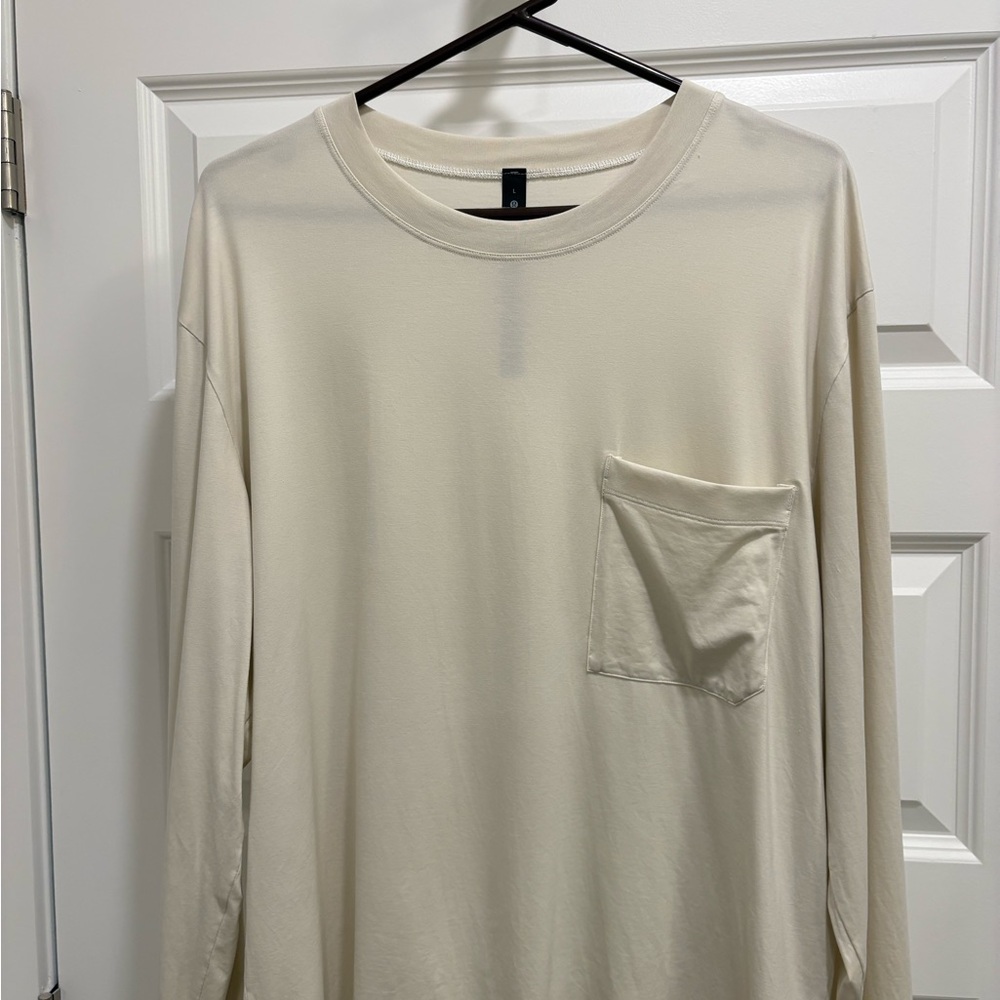 lululemon athletica Beige Long Sleeve Tee